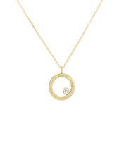 Load image into Gallery viewer, Dusted + Diamond Orb Necklace
