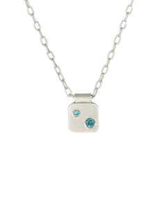 Blue Diamond Cell Necklace