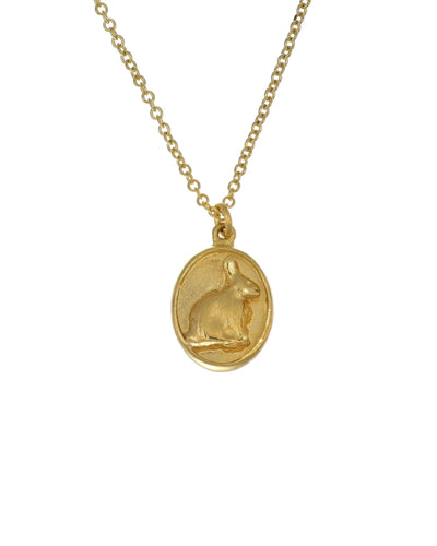 Rabbit Cameo Necklace