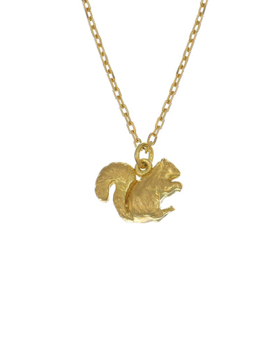 Teeny Tiny Squirrel Necklace