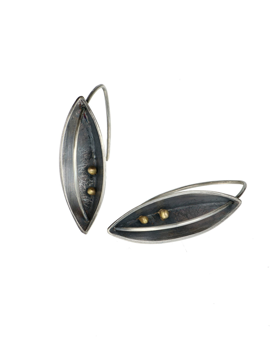 Small Boat Arc Earrings