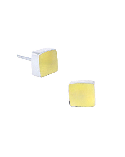 Bright Square Posts Earrings